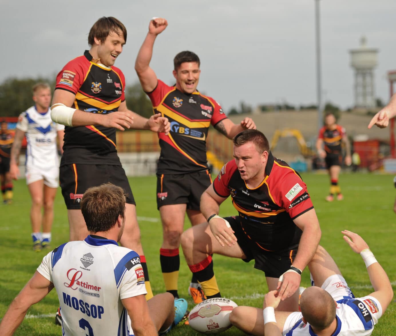 2014 - Dewsbury v Workington EPO - Tommy Gallagher celebrates